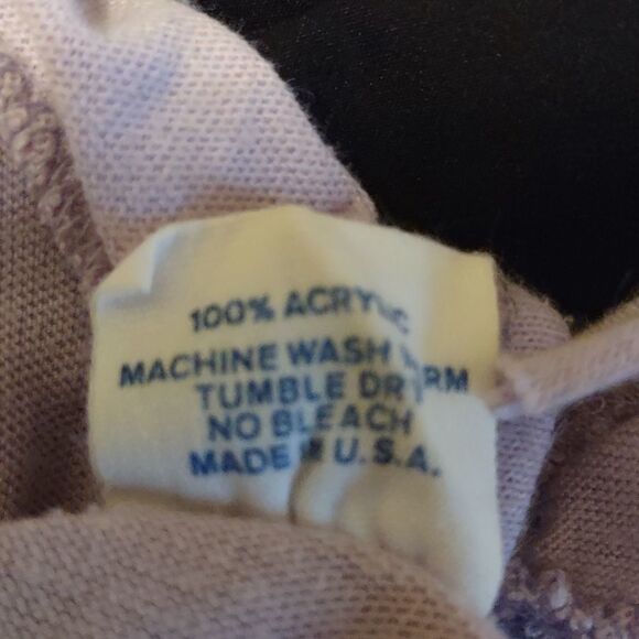 L'ourson Ocean City Women's M lilac‎ orange tropical crop top Fringe Hem Sleeve - Picture 5 of 6